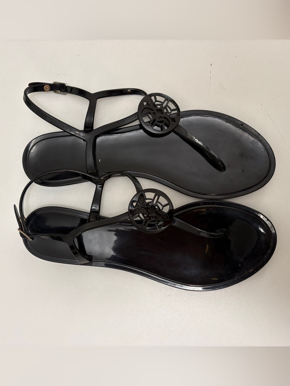 Circus by Sam Edelman Jelly Sandal Black Strappy Sandals